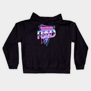 Rad 80s Vaporwave Nostalgia Retro 80s Kids Hoodie